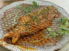素风味竹烤鱼-天天向上素食餐厅(五台山店)