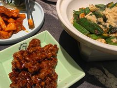 砂锅肉松秋葵-新白鹿餐厅(松江开元地中海店)