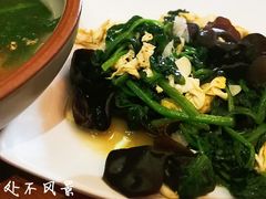 菠菜木耳炒鸡蛋-东方亚克西餐厅(西康路店)