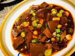 青蒜烧鸭血-谭家弄堂(亚欧商厦店)