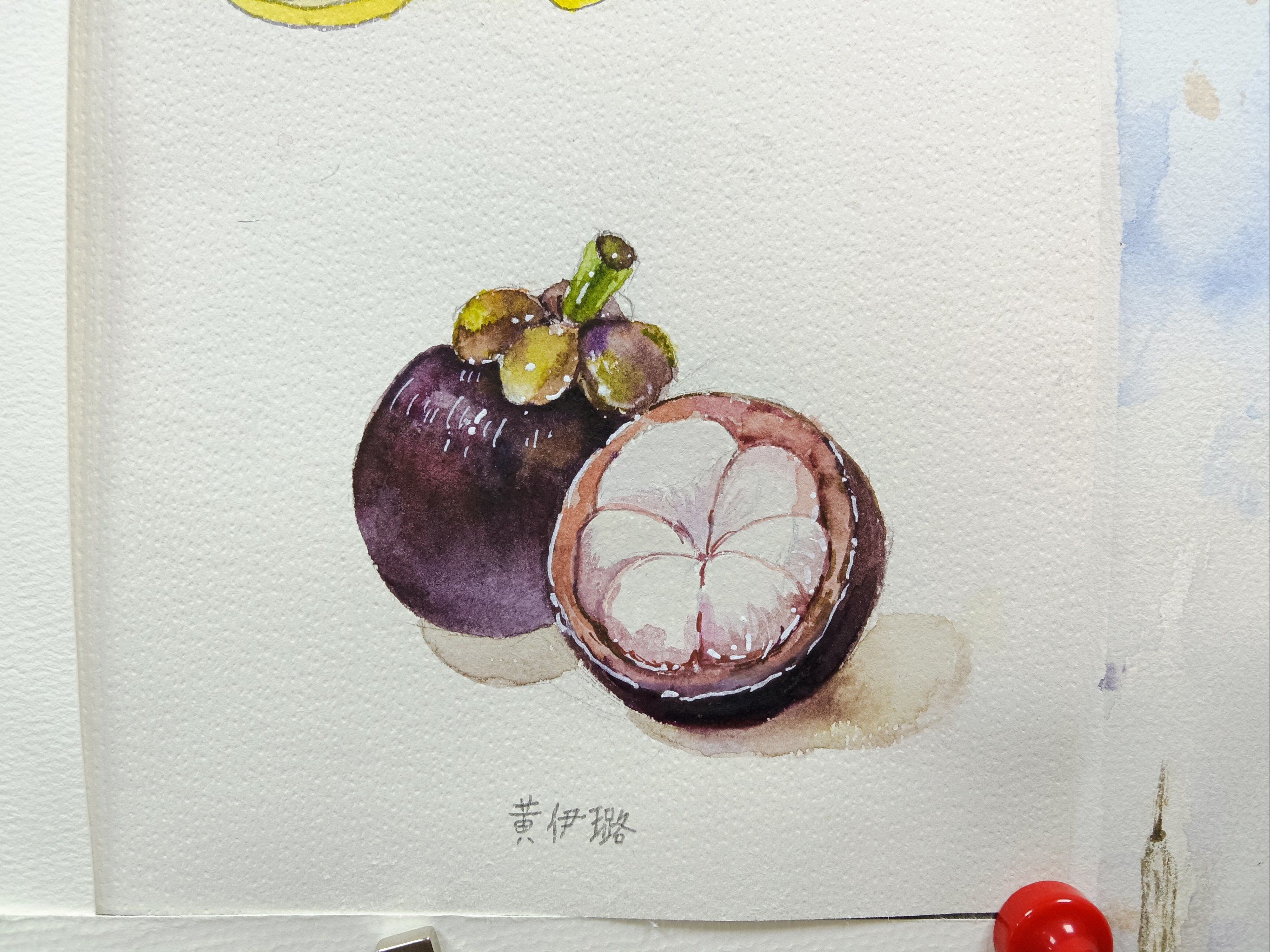 水彩画里的甜蜜果实