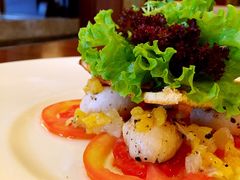 香煎带子生菜沙拉-惠州白鹭湖雅居乐喜来登度假酒店-盛宴标帜西餐厅