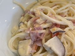 奶油蘑菇意面-小白桦西餐厅