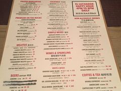 菜单-Luchador摔跤手墨西哥餐厅(恒宇广场店)