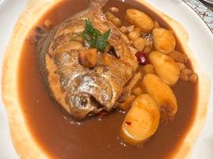 家烧鲳鱼加年糕-钱塘花园·宁波菜