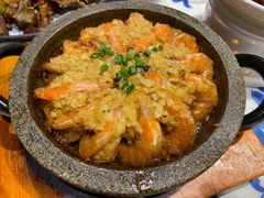 石板蒜蓉虾-小菜园新徽菜(江阴万达店)