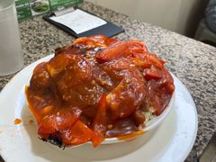 番茄猪扒焗饭-新鸿发咖啡美食