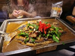 小炒黑猪肉烤鱼-探鱼·鲜青椒爽麻烤鱼(北京路天河城店)