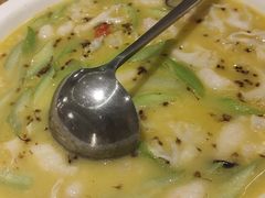 野葱花虾滑丝瓜-宁夏国强手抓羊肉·清真菜(未央路凤三店)
