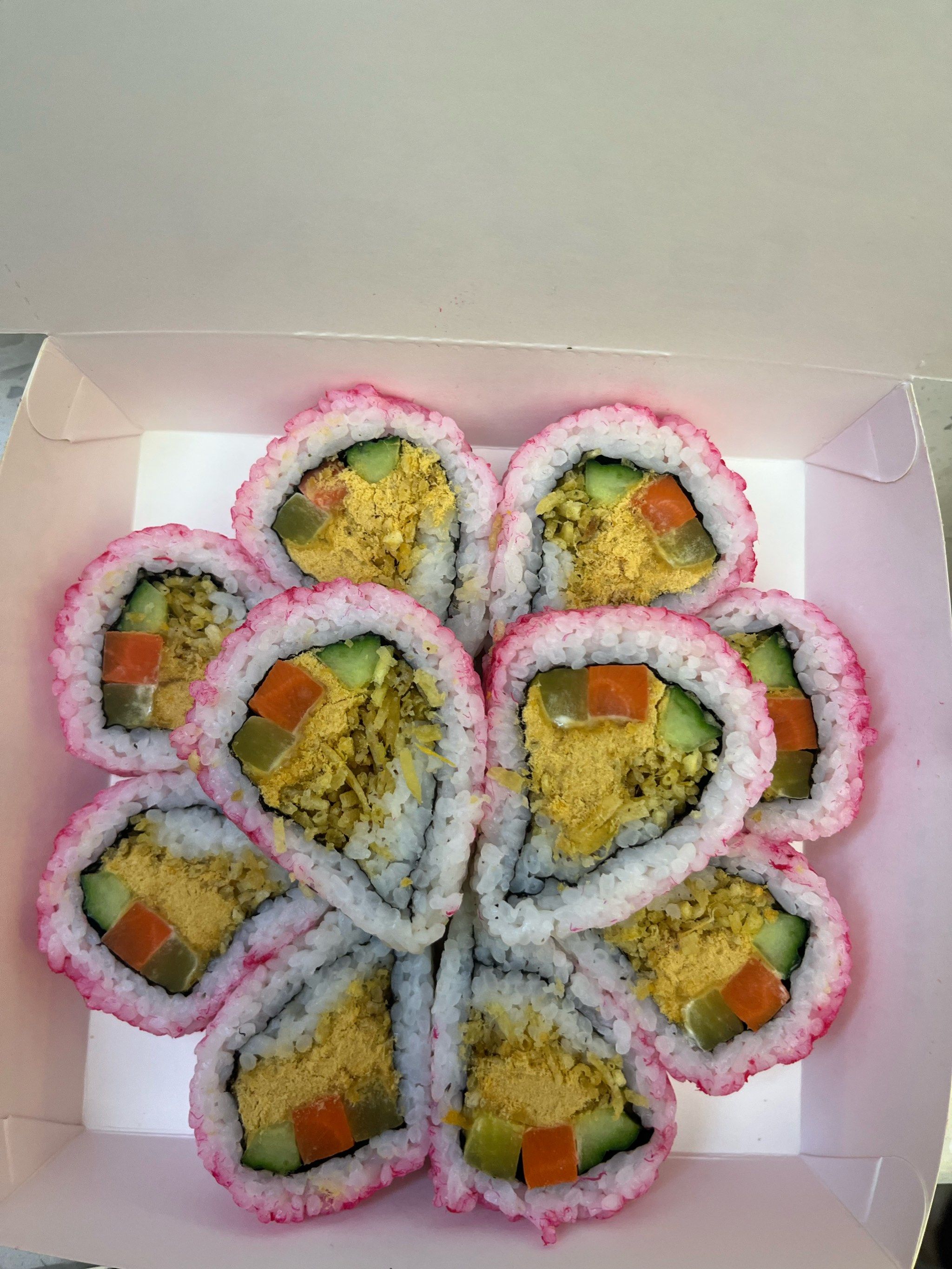 一如既往的好吃耶,招牌樱花寿司百吃不厌