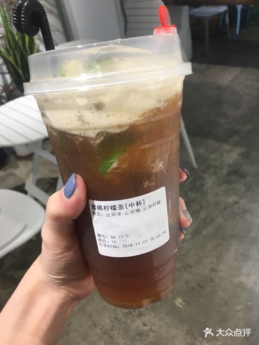 无牌柠檬茶(容桂店)蜜桃柠檬茶图片