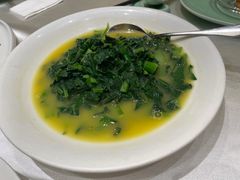 黄米汤煮青菜叶-锦粤宫·精致粤菜(深圳北站店)
