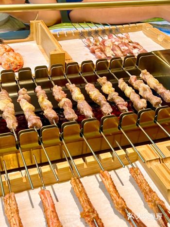 南京必吃自动旋转烧烤️肉串滋滋冒油好香