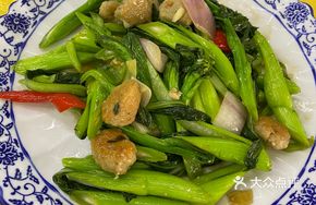 Bok Choy Stir-Fried with Fish Balls