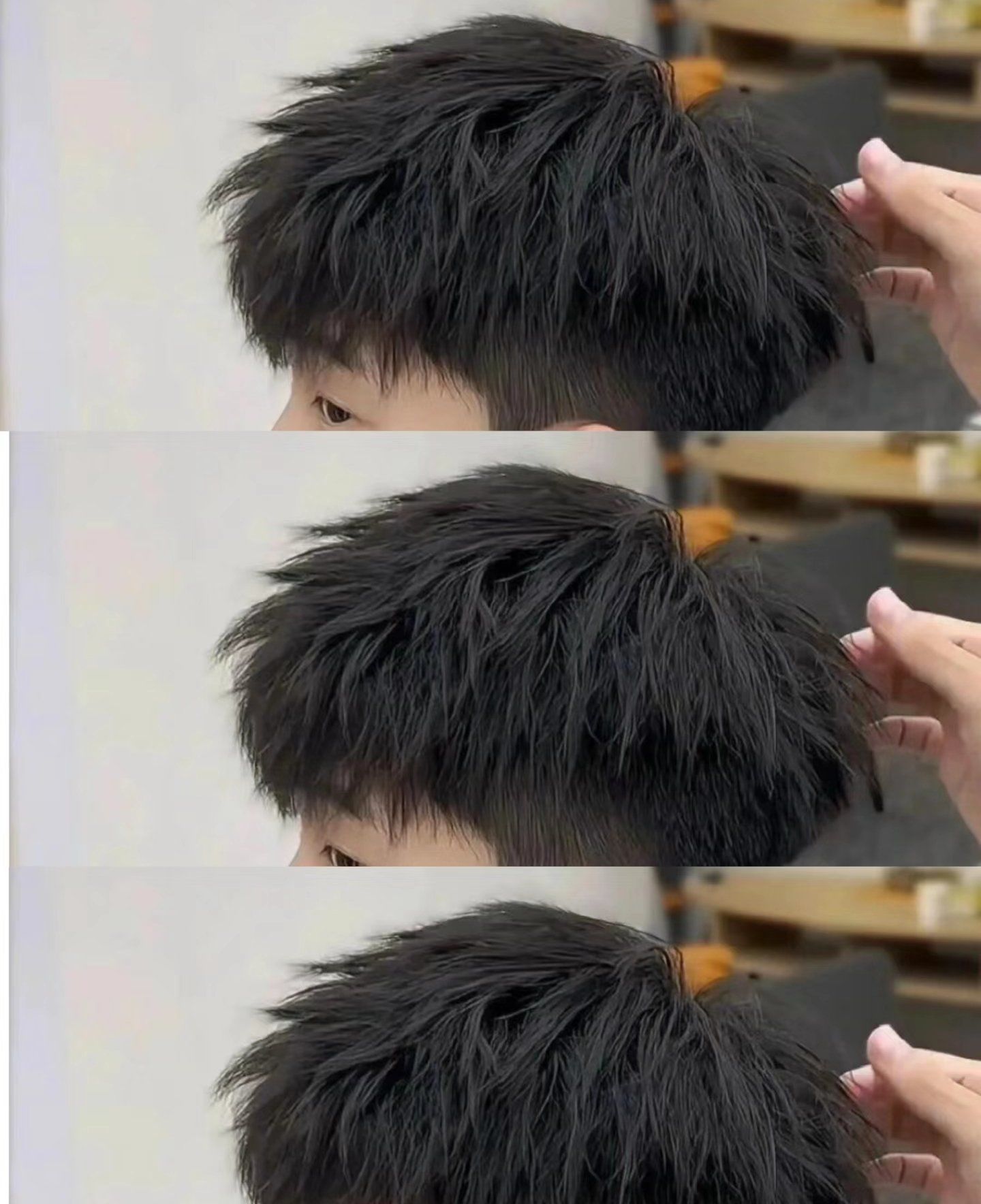 长脸瓜子脸\\n基本都可以驾驭得了\\n适合发量少的男生发型卡秀美