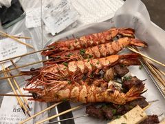 烤新鲜黑虎虾-串小白烧烤(金沙洲店)