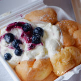 【蓝莓蛋糕咸奶油泡芙 】第一口就惊艳了 好吃!