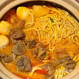 长沙首家湘派牛腩煲港式全蛋伊面🍜巨巨好吃