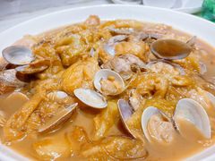茄子炖蚬子-日丰园海肠水饺·老字号大连海鲜(和平广场店)