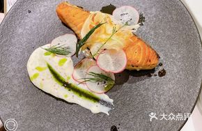 Pan-Seared Crispy Salmon with Handmade Potato Balls
