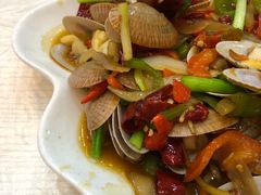 姜葱炒花甲-覃记海鲜美食餐厅