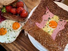 巴黎火腿鸡蛋芝士蘑菇可丽饼-RAC BAR(安福路店)