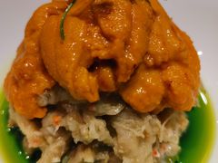 酱麻油海胆拌秋茄-杭州西子湖四季酒店·金沙厅