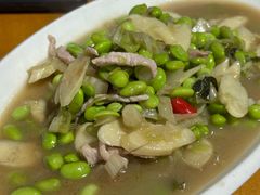 笋干毛豆肉丁-老太婆饭店(新富路店)