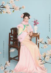 -后宫·古装汉服京剧儿童亲子全家福摄影