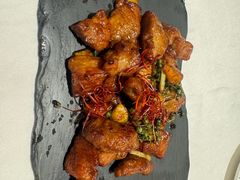 石板鲜花椒煎烹头刀肉-禾府酒家·传统广府味(番禺店)