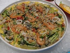 神户烤大虾38，泰式石斑鱼，藤椒焗大鱼头，蛎蝗青瓜煎-海虹舫海鲜大酒店(诸暨店)