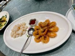 江南元宝虾拼清炒虾仁-望乡楼上海菜(日月光店)