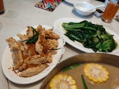 豆豉炒油麦菜-肥仔文澳门猪骨煲(南京西路店)