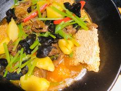 一个锅巴和时蔬-薇酌饮·陕西菜(南门外店)