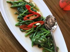 清炒丝瓜苗-Chom Cafe and Restaurant