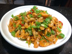 青椒炒河虾-肖记公安牛肉鱼杂馆· 省级非物质文化遗产(仁和路店)