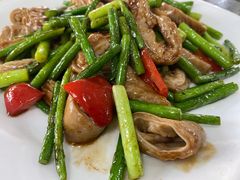 蒜苗炒大肠-胖子饭店(兴学弄店)