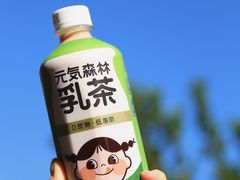 蓝天下的绿色茉香奶绿-7fresh七鲜(大族广场店)