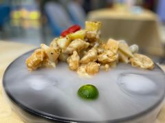 芥末虾球-大眼锅贴水饺(河东店)