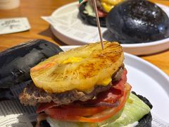 夏威夷牛肉堡（厚切菠萝）-Thanks美式餐厅(汉堡咖啡店)