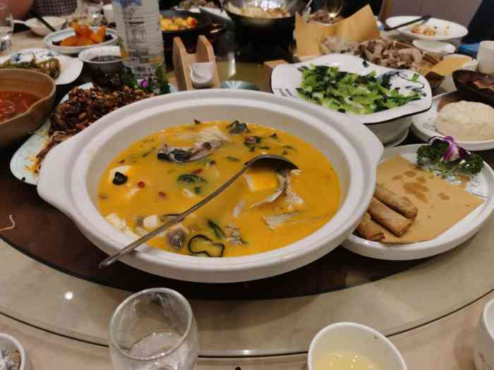 欢喜江南家宴-"镇上新开的一家店 四个人点了八个菜左右吧.