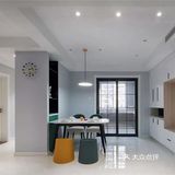 三房二厅北欧风：长客厅不加隔断这样装修更好看[加油][加油][加油]