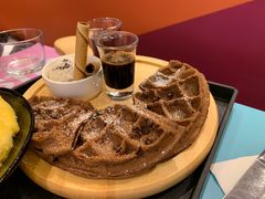 咖啡覆盆子巧克力华夫-Ice Monster冰馆·CNN评选全球十大甜品(国贸商城店)