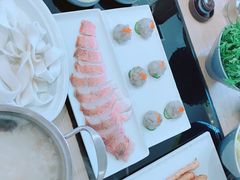 红斑鱼-不老仙金汤虾丸火锅
