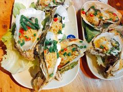 烤一口蚝-路边摊小炉子烧烤