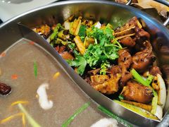 经典香辣蹄花锅-蓉客成都火锅·招牌麻辣牛杂·特色香辣蹄花(凌水店)
