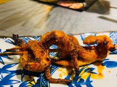 烤鱿鱼须-探鱼·鲜青椒爽麻烤鱼(银泰城店)