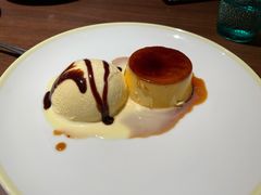 焦糖布丁配香草冰淇淋-萨莉亚意式餐厅(杭州滨江天街店)