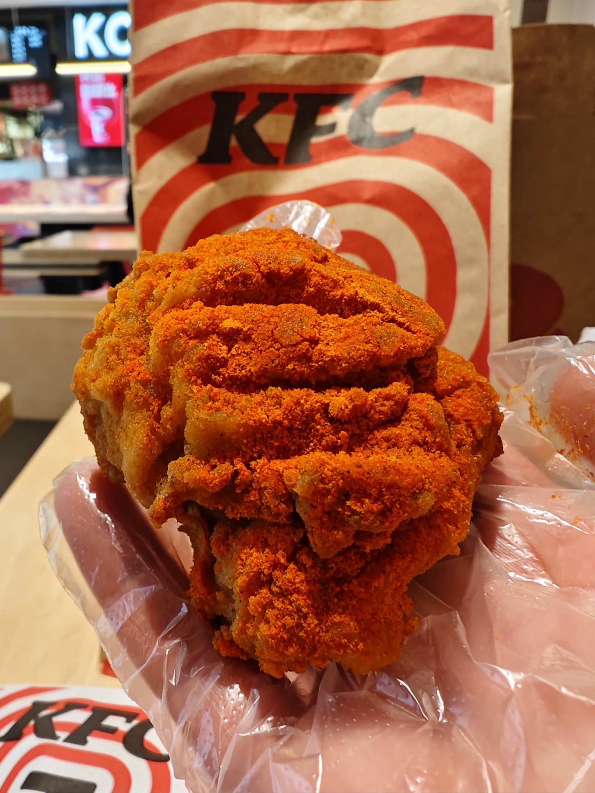 肯德基买一送一!新品辣味吮指原味鸡!好吃