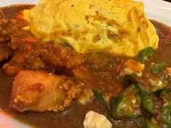 秋葵豆腐伴鸡块咖喱饭-伽喱博士 Dr.CURRY咖喱饭(太阳宫咖喱店)